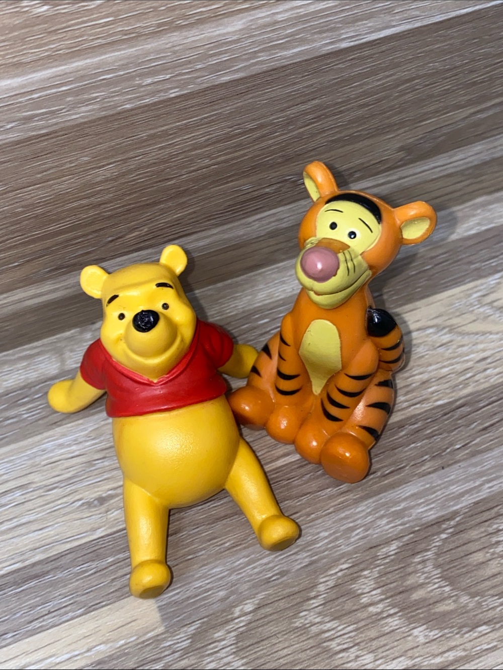 Disney Winnie the Pooh & Tigger Figurine Set - mini cake topper 90s vintage